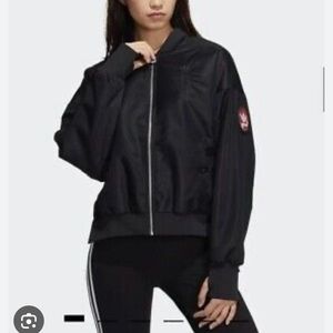 ADIDAS women’s Chinese New Year Embroidered Satin
Bomber Jacket